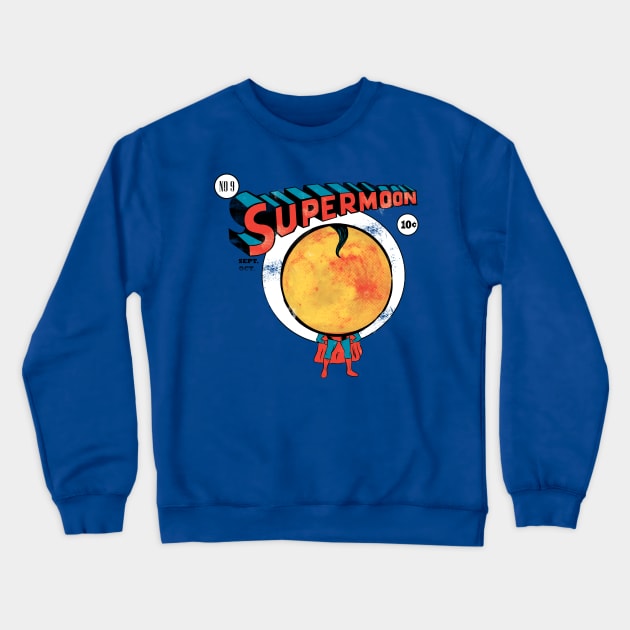 Supermoon Crewneck Sweatshirt by mainial